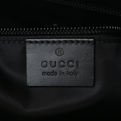 Gucci GG Supreme Monogram Web Messenger Bag Black 5 of 10
