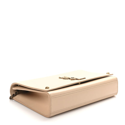 Saint Laurent Smooth Calfskin Medium Braided Monogram Kate Satchel Nude Powder 4 of 10