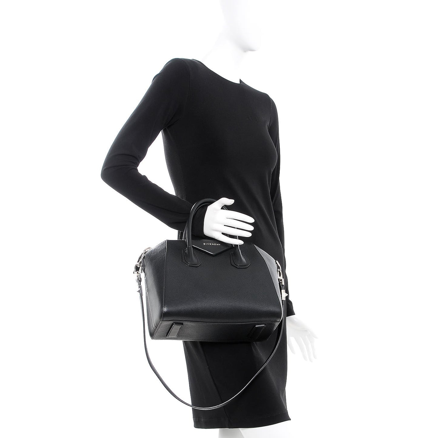 Sugar Goatskin Small Antigona Black