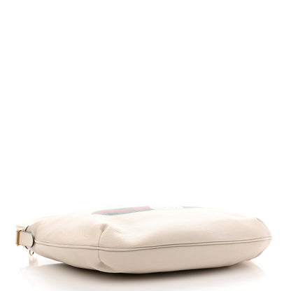 Gucci Grained Calfskin Logo Half Moon Hobo White 4 of 10