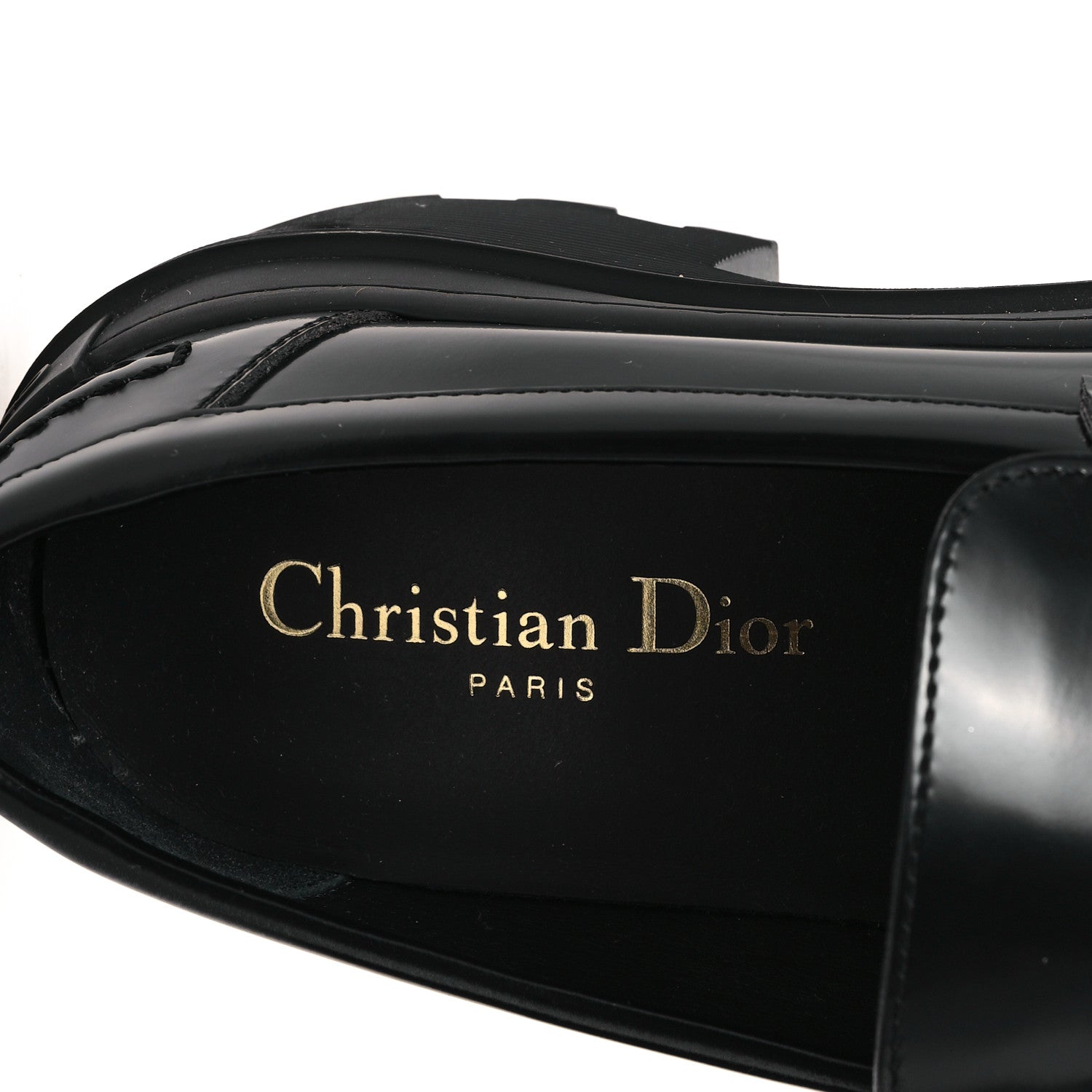 Christian Dior Brushed Calfskin Dior Code Lug Sole Platform 35mm Loafers 39.5 Black 8 of 8