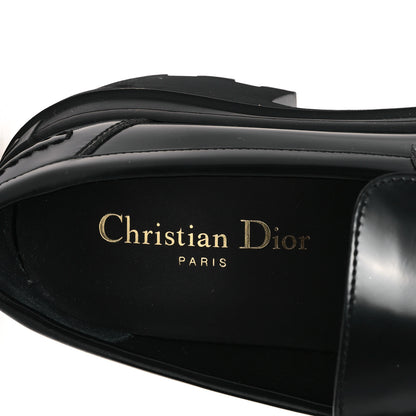 Christian Dior Brushed Calfskin Dior Code Lug Sole Platform 35mm Loafers 39.5 Black 8 of 8