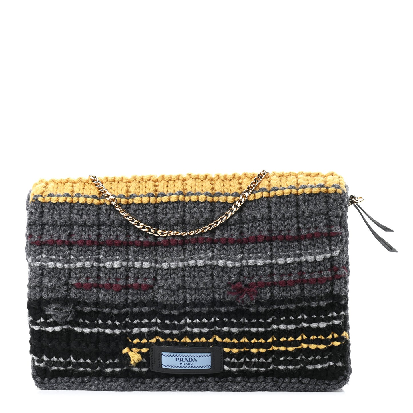 Tweed Maglia Etiquette Flap Multicolor