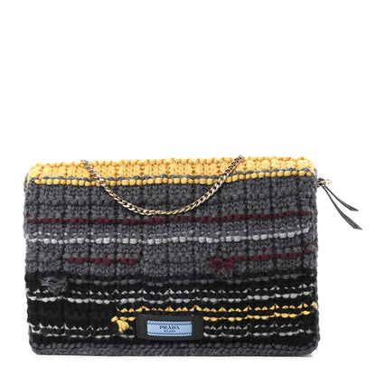 Prada Tweed Maglia Etiquette Flap Multicolor 1 of 8