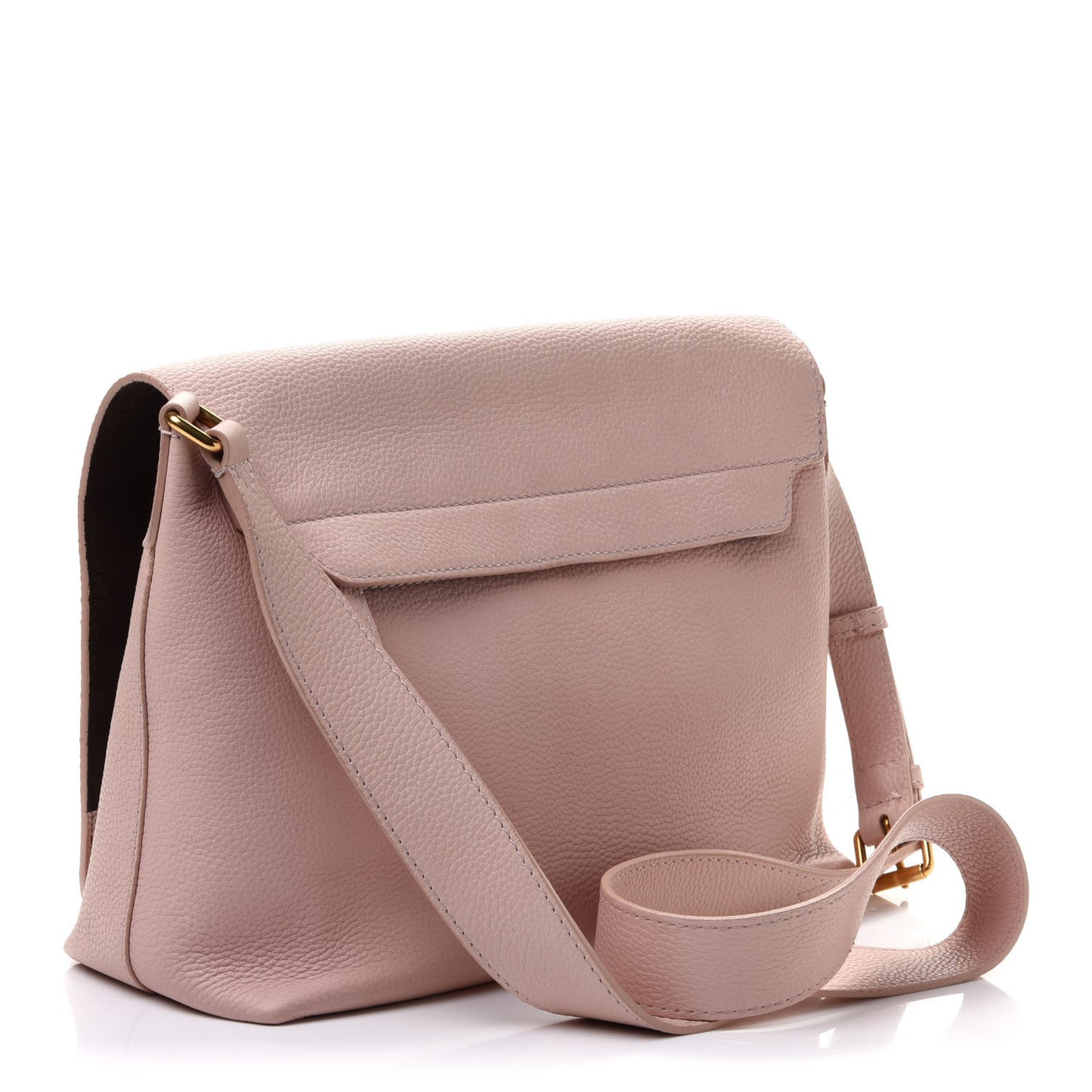 Signature Grain Small Burleigh Crossbody Bag Pale Ash Rose