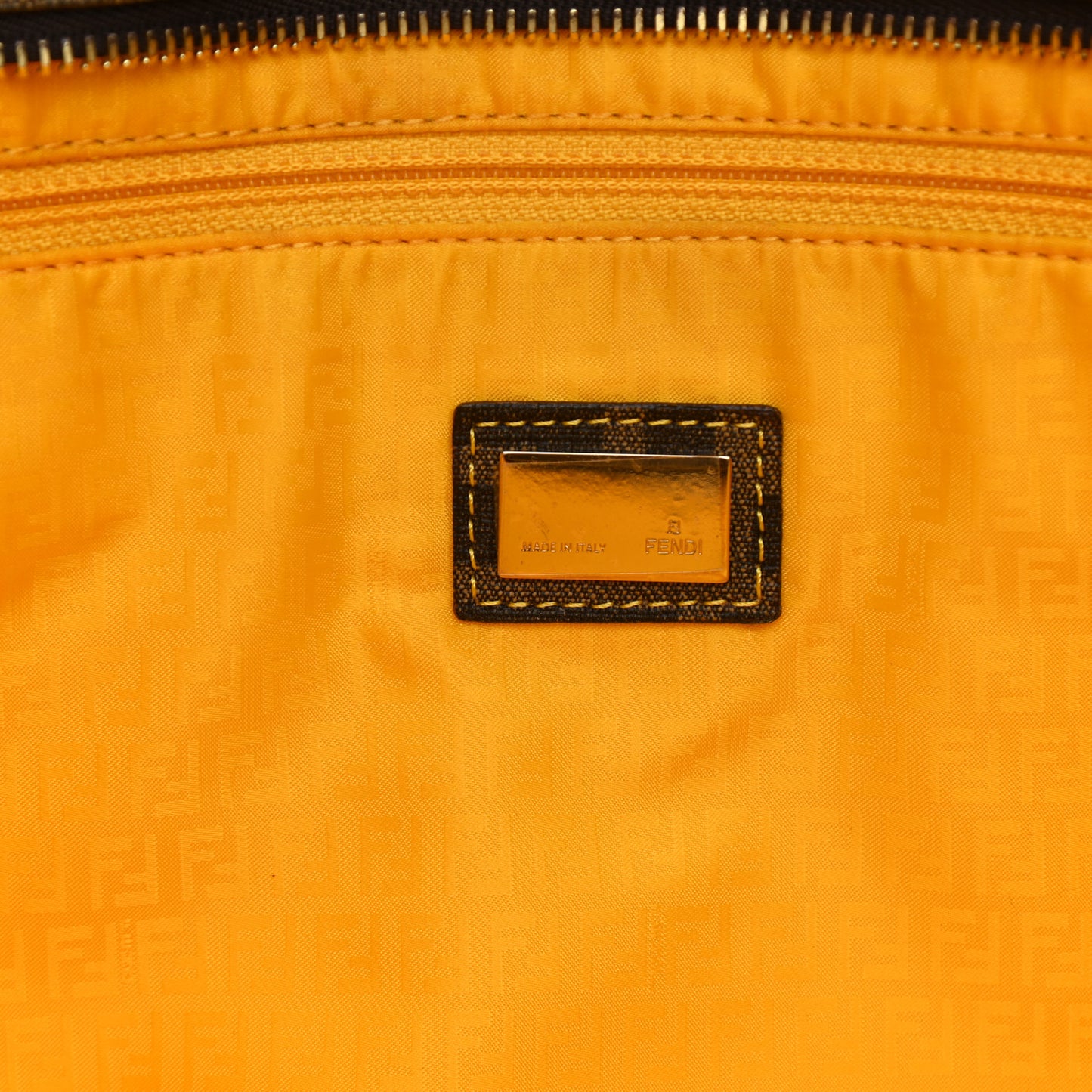 Zucca Spalmati Medium Roll Tote Tobacco Yellow