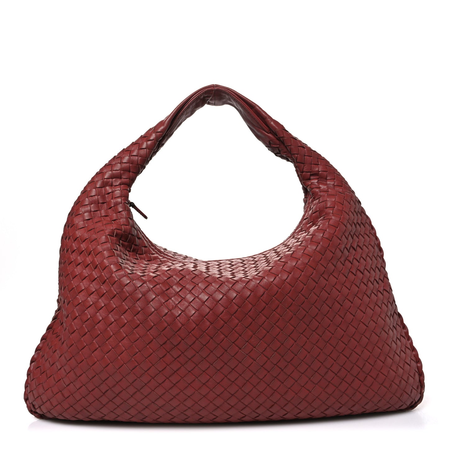 Nappa Intrecciato Large Veneta Hobo Brique