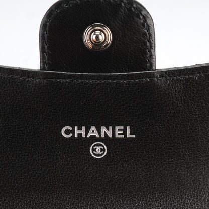 Chanel Lambskin Quilted Flap Card Holder Black 5 of 8