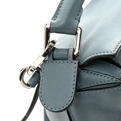 Loewe Calfskin Small Puzzle Bag Stone Blue 13 of 15