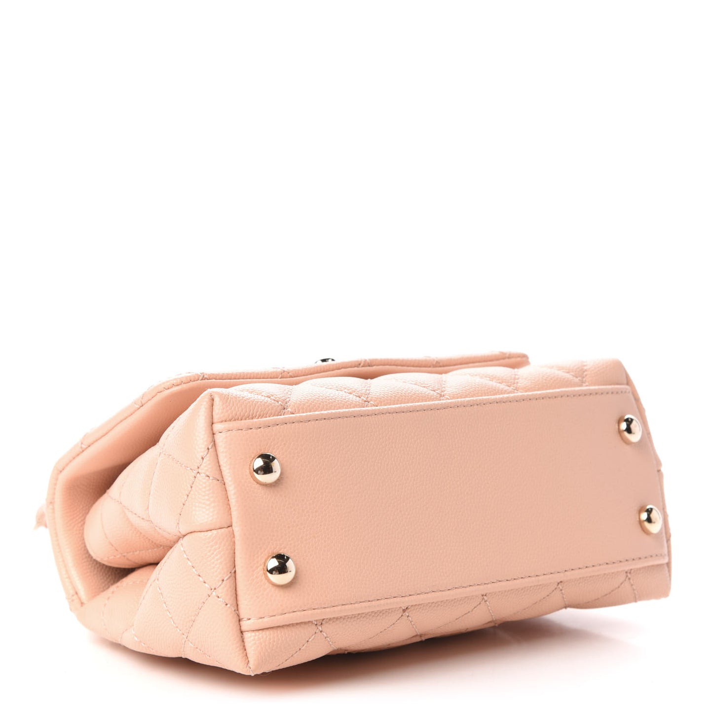 Caviar Quilted Extra Mini Coco Handle Flap Light Pink