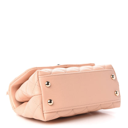 Chanel Caviar Quilted Extra Mini Coco Handle Flap Light Pink 4 of 9