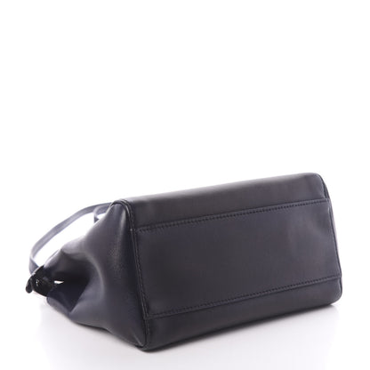 Fendi Nappa Mini Peekaboo Iconic Satchel Dark Blue 4 of 9