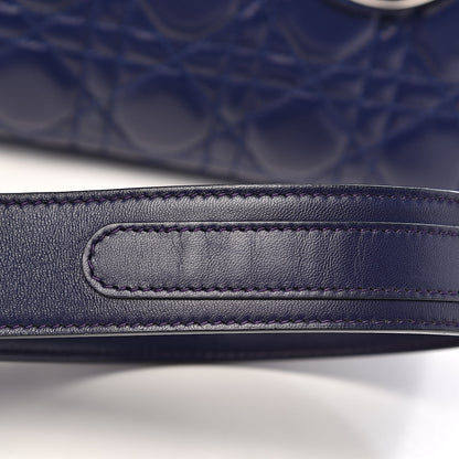 Christian Dior Lambskin Cannage Small Lucky Badges My Lady Dior Navy 13 of 16