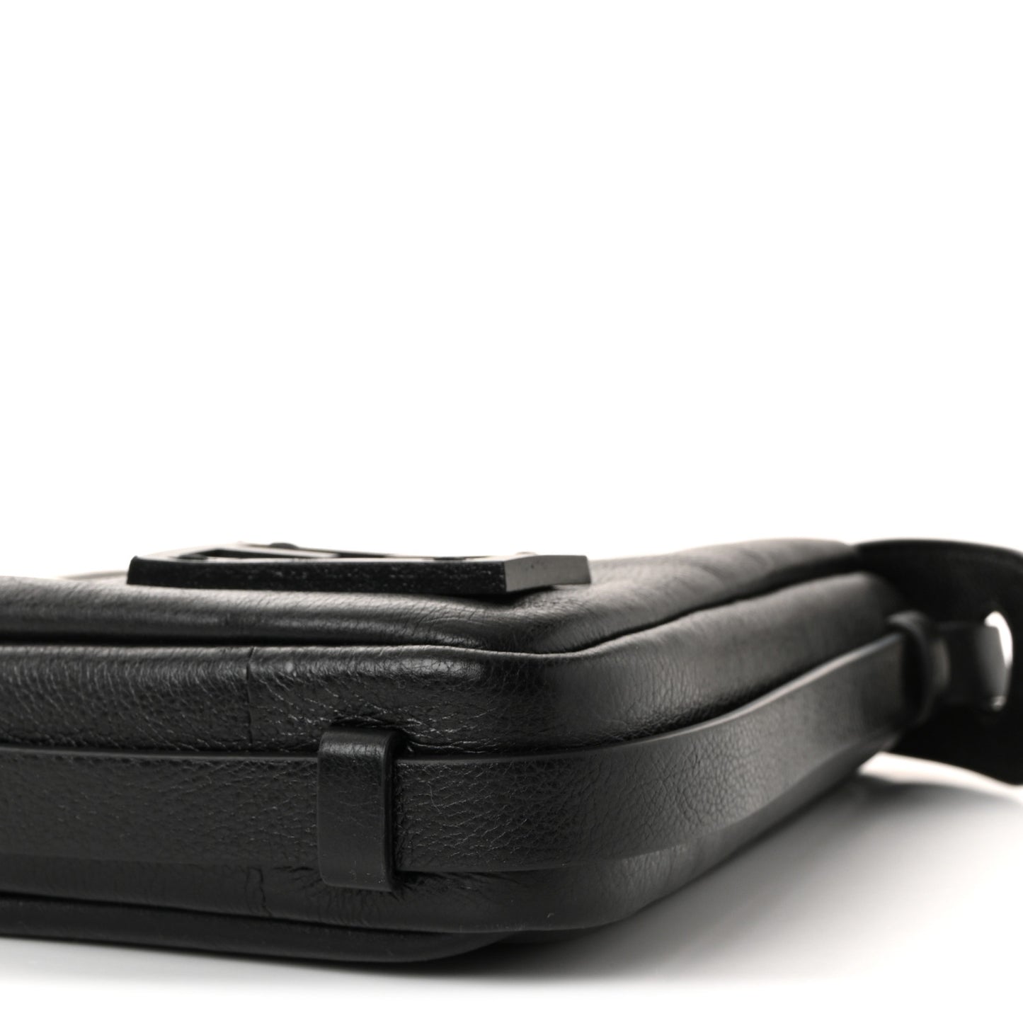 Vitello Medium Simply Fendi Shoulder Bag Black