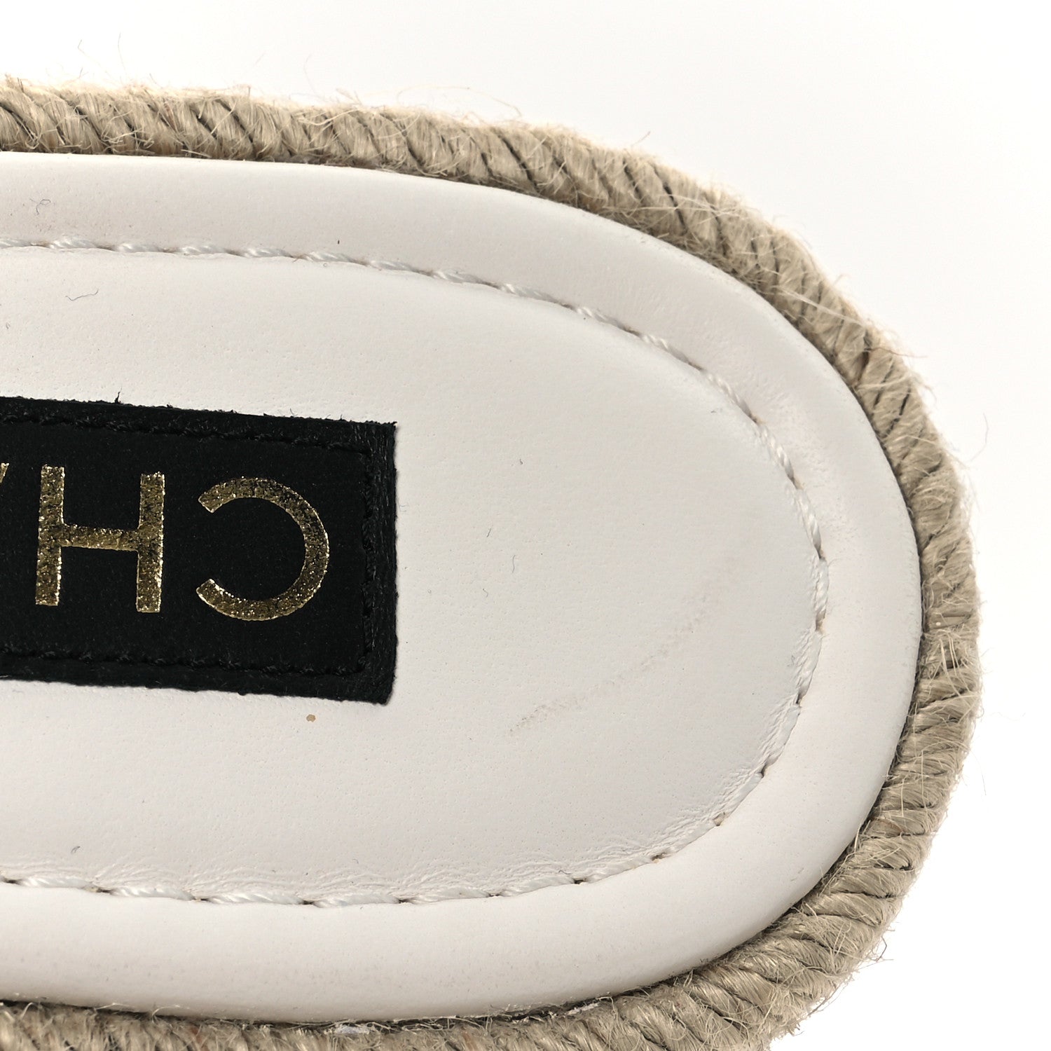 Chanel Cotton Floral CC Espadrille Slip On Sandals 40 Black 12 of 13