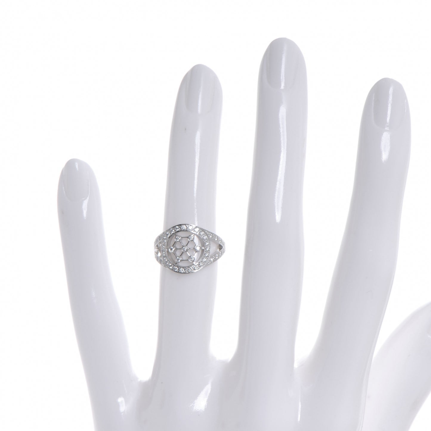 Platinum Diamond Voile Ring 4.5