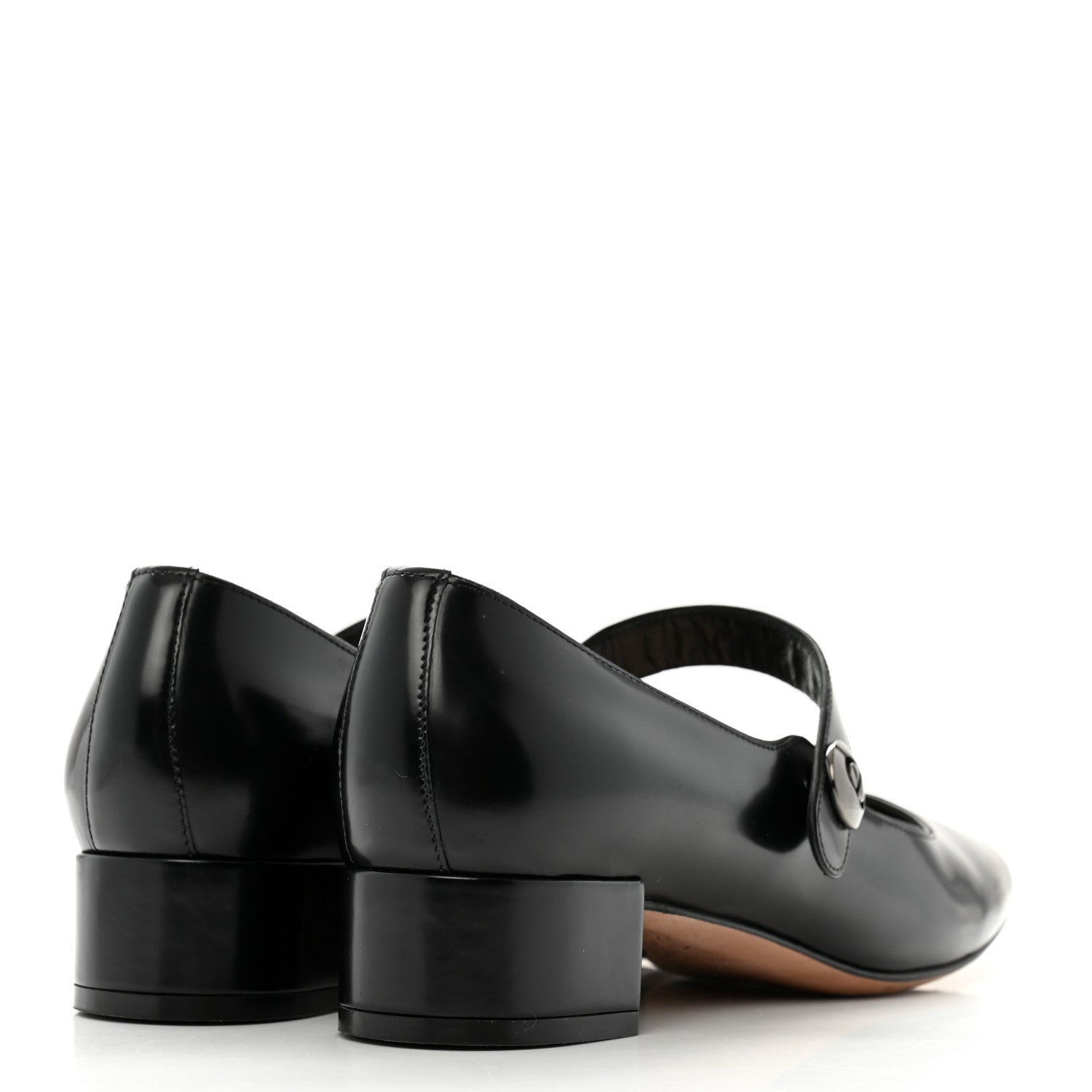 Christian Dior Brushed Calfskin Uniform 30mm Pumps 37.5 Black 5 of 10