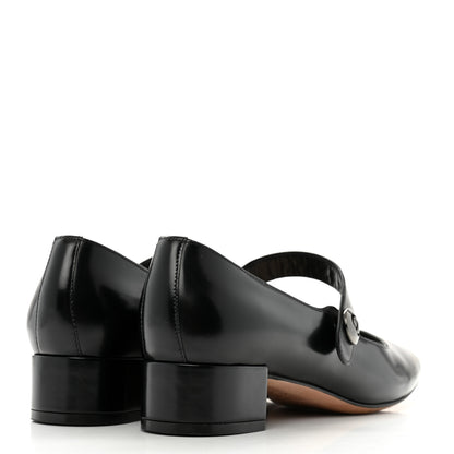 Christian Dior Brushed Calfskin Uniform 30mm Pumps 37.5 Black 5 of 10