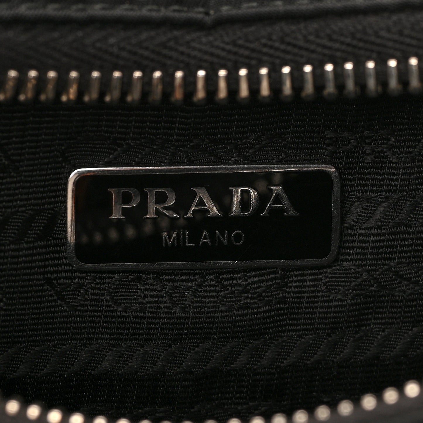Tessuto Nylon Saffiano Mini Re-Edition 2005 Bag Black