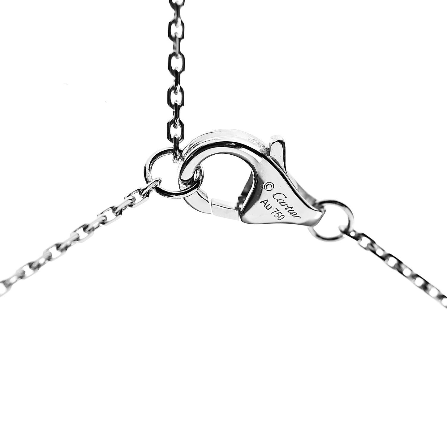 18K White Gold Diamond XS D'Amour Pendant Necklace