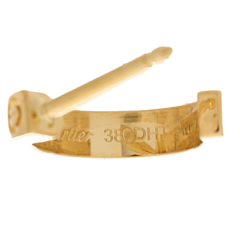 18K Yellow Gold Small LOVE Hoop Earrings