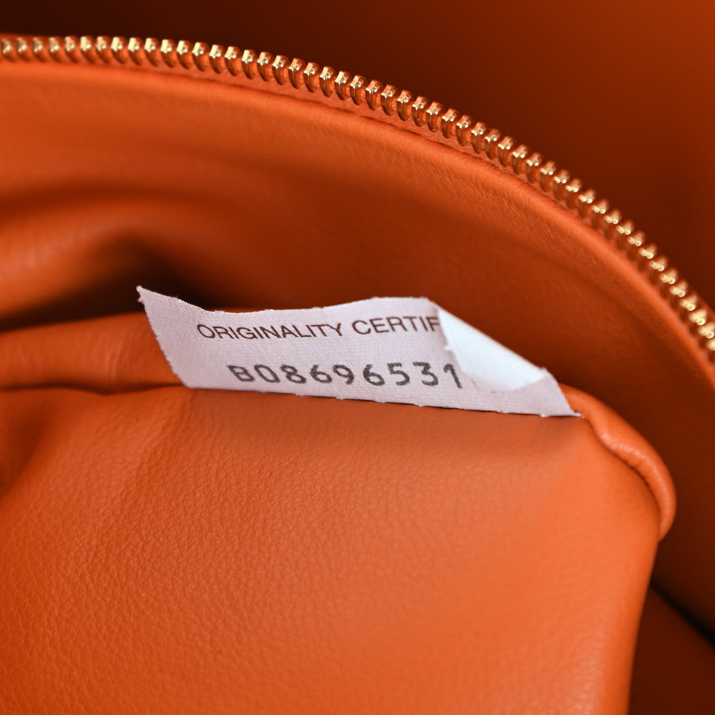 Nappa Intrecciato Medium Jodie Twist Orange