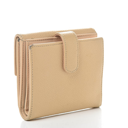 Chanel Caviar Timeless CC Compact Flap Wallet Beige 3 of 15