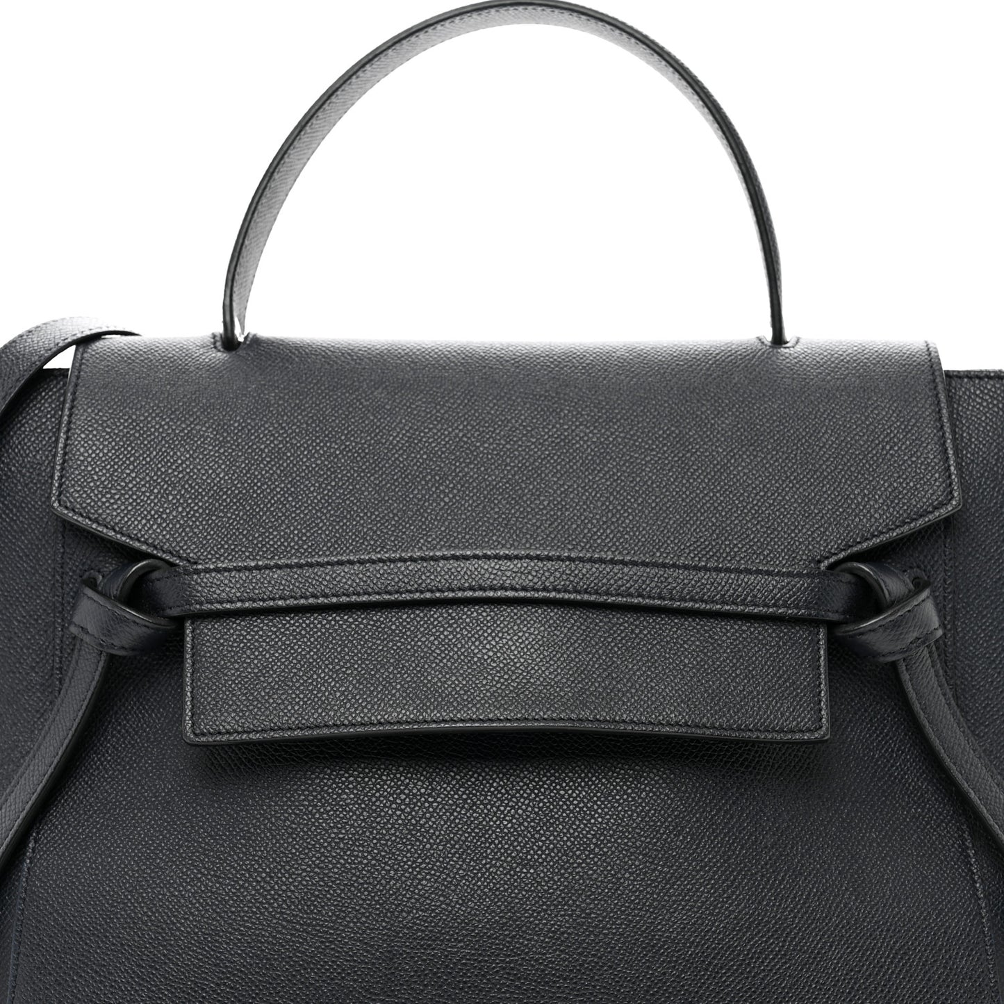 Grained Calfskin Mini Belt Bag Black