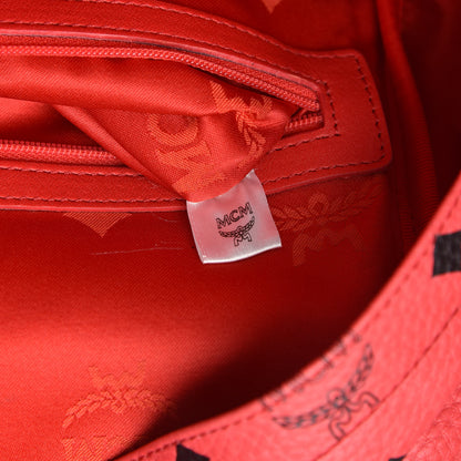 MCM Visetos Medium Sprinkle Stud Stark Backpack Corail 7 of 9