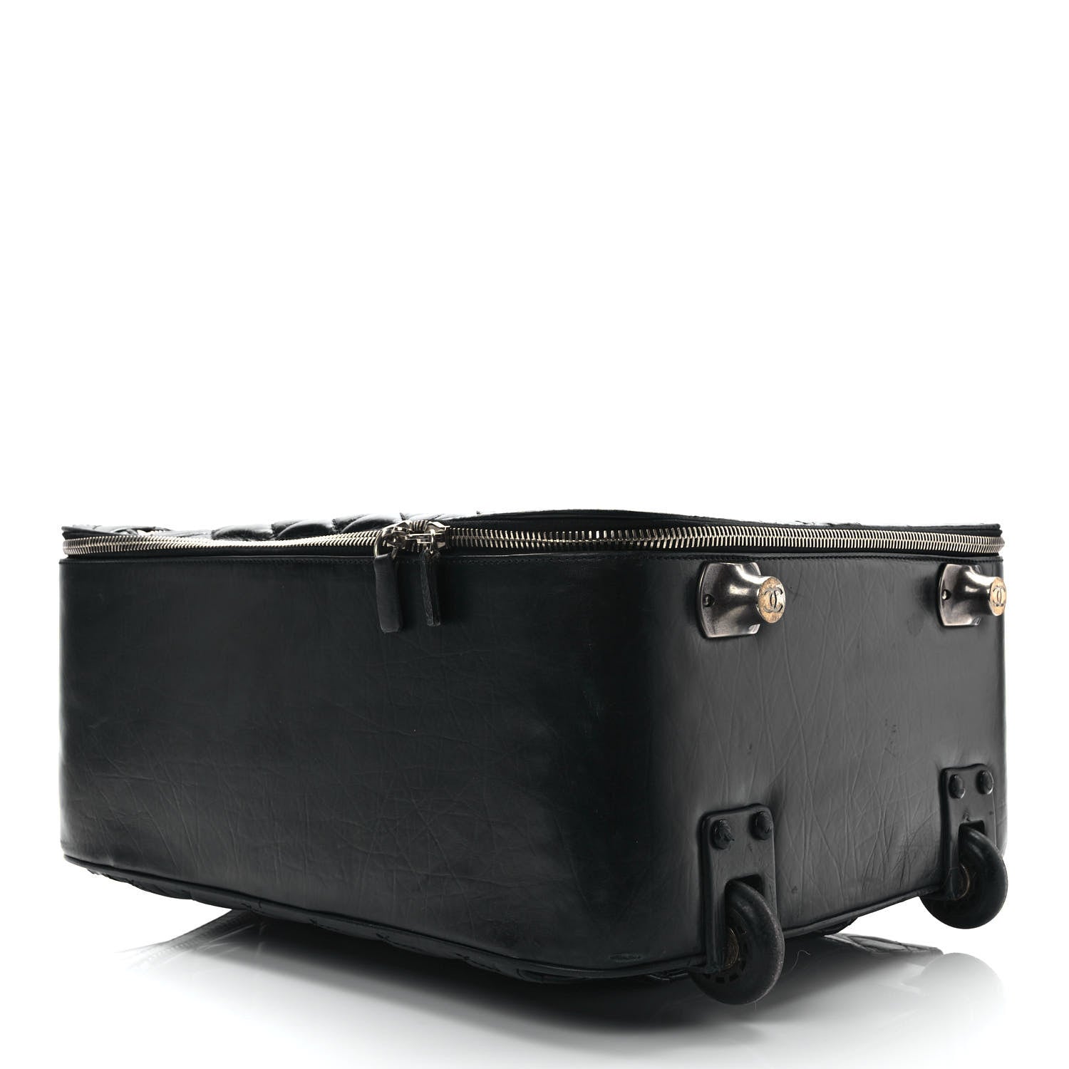 Chanel Aged Calfskin Quilted Case Trolley Black 4 of 16