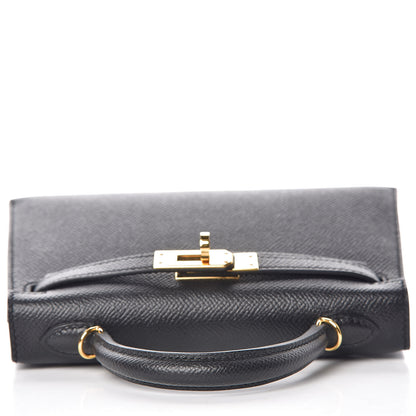 Hermes Epsom Mini Kelly Sellier 20 Black 10 of 33