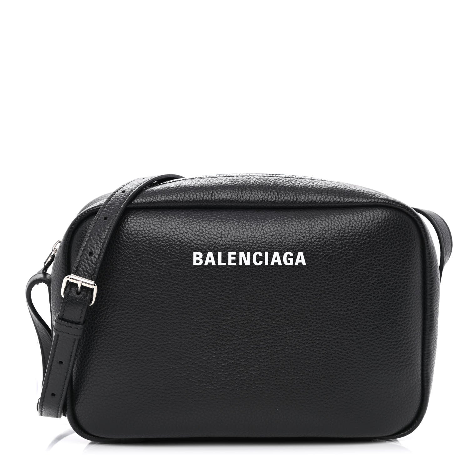 Balenciaga Calfskin Logo M Everyday Camera Bag Black 1 of 10