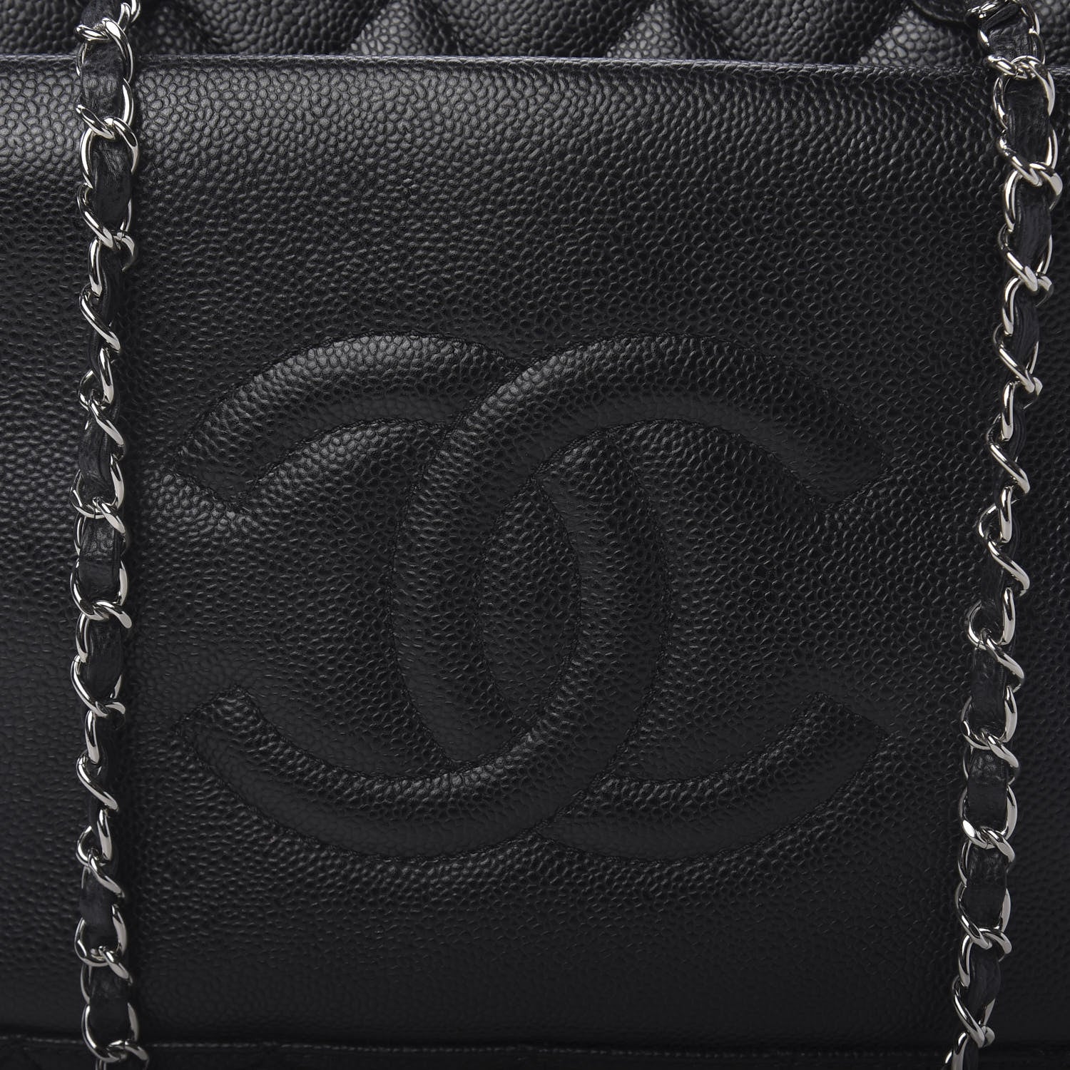Chanel Soft Caviar CC Medium Top Handle Tote Black 9 of 9