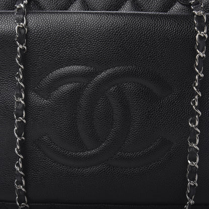 Chanel Soft Caviar CC Medium Top Handle Tote Black 9 of 9