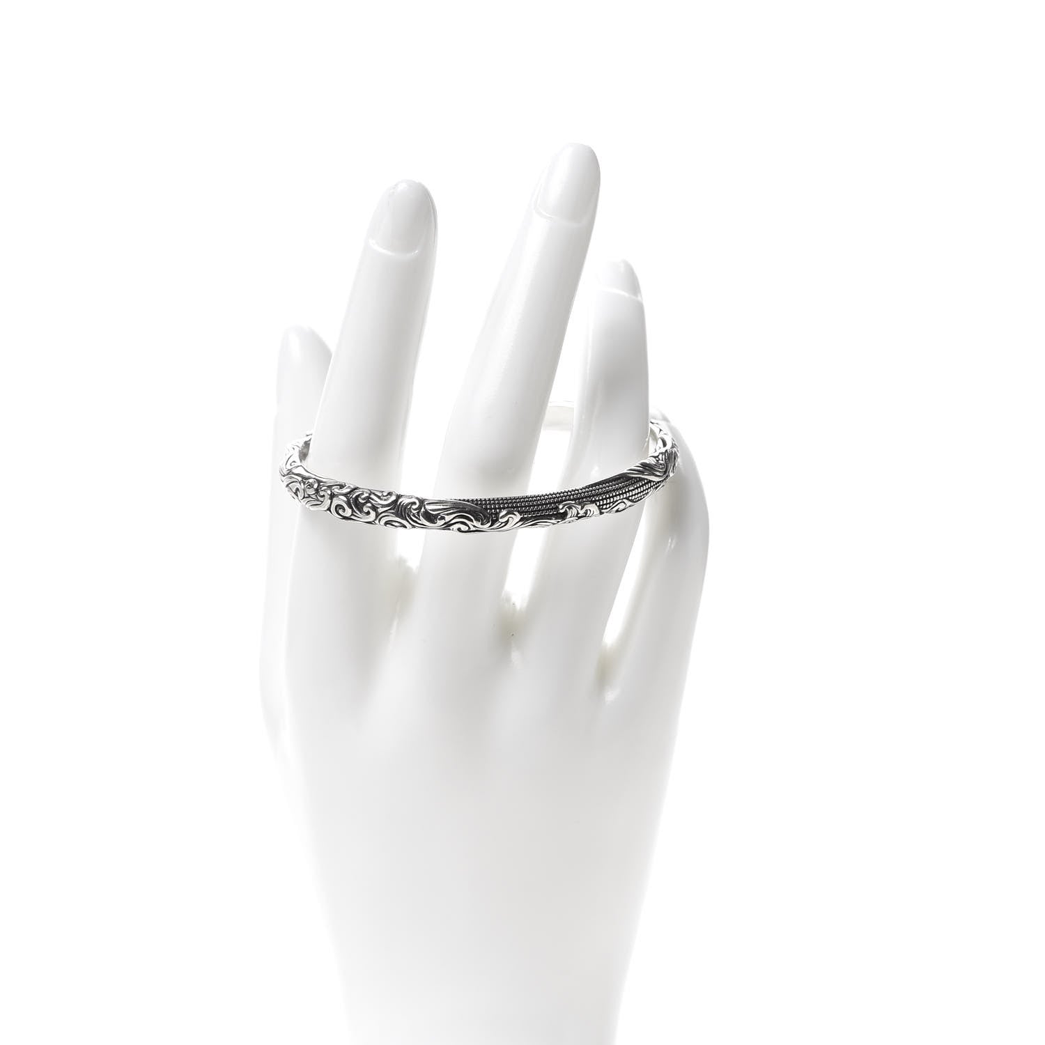 David Yurman Sterling Silver Wave Cuff Bracelet 2 of 4