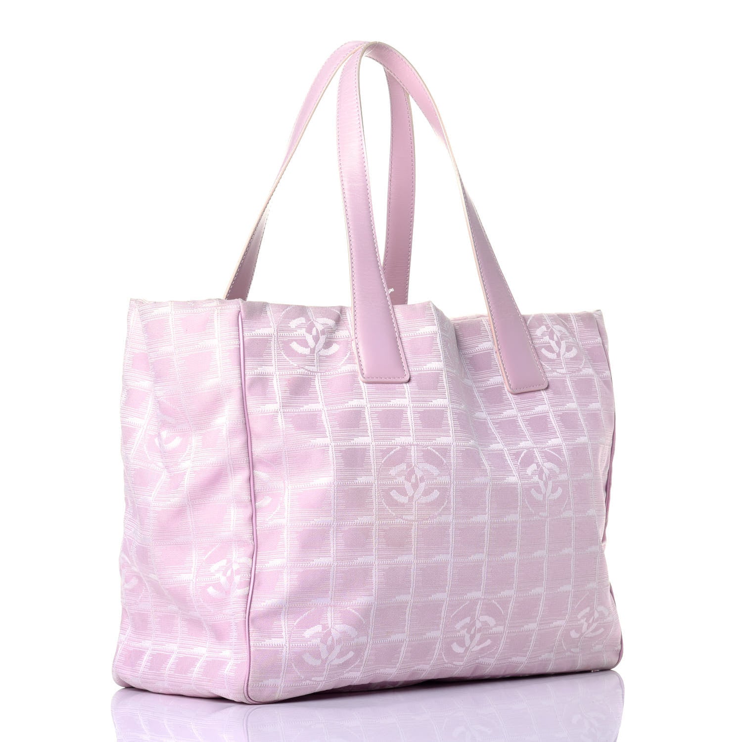 Chanel Nylon Travel Large Tote Pink 3 of 9