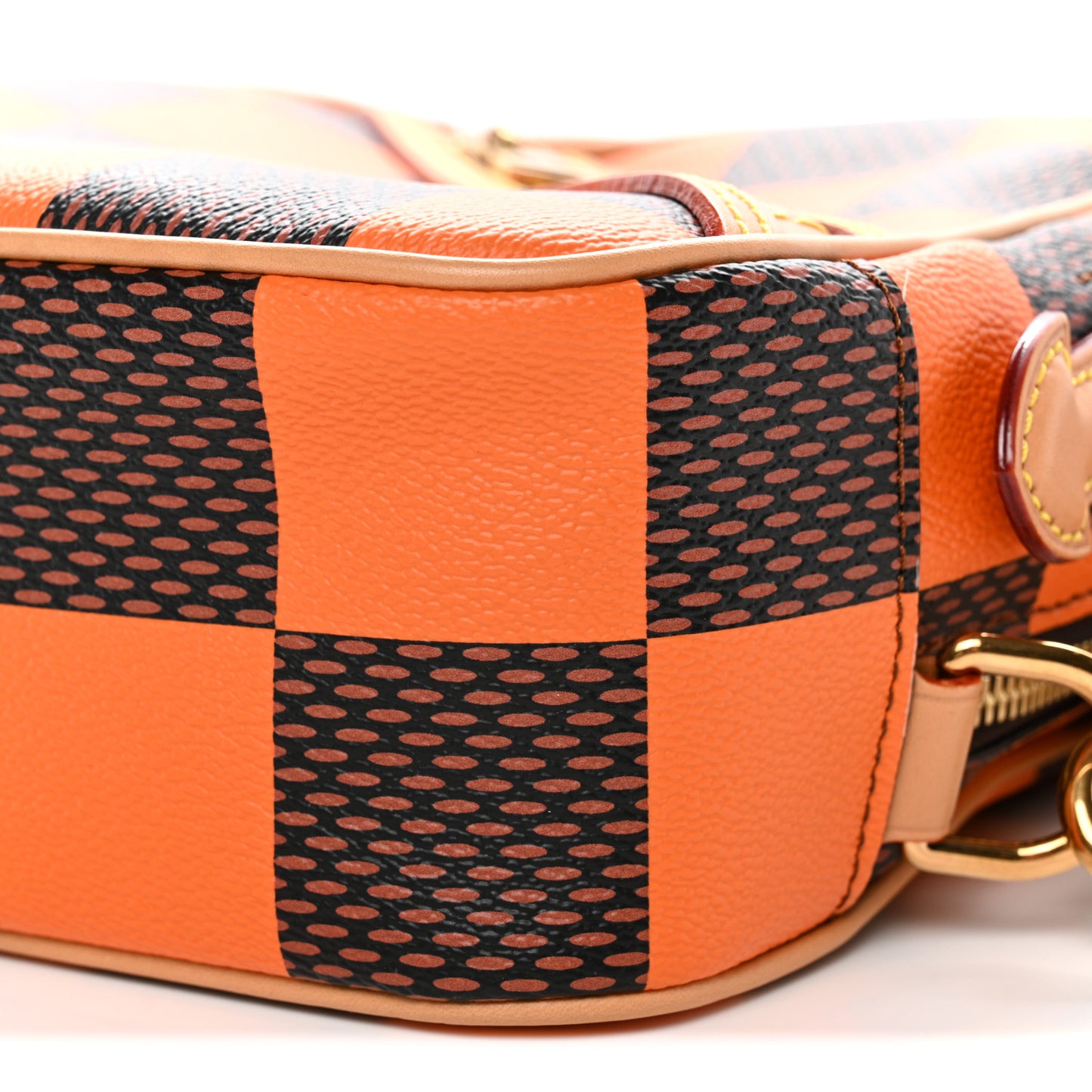 Damier Pop Chess Messenger Orange