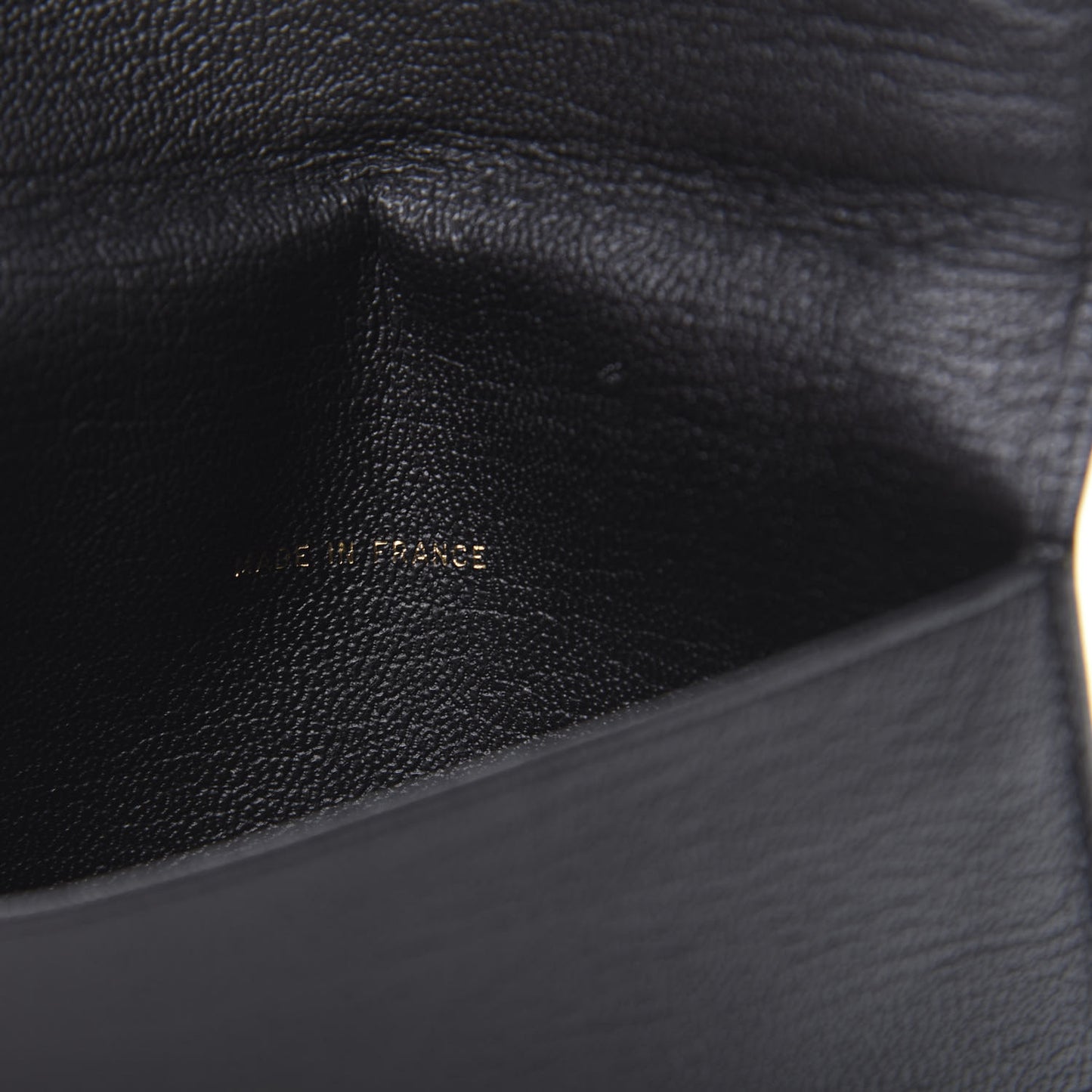 Goatskin CC Flap Wallet Black
