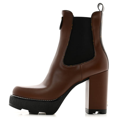 Louis Vuitton LV BEAUBOURG ANKLE BOOT 41 Cognac 1 of 9