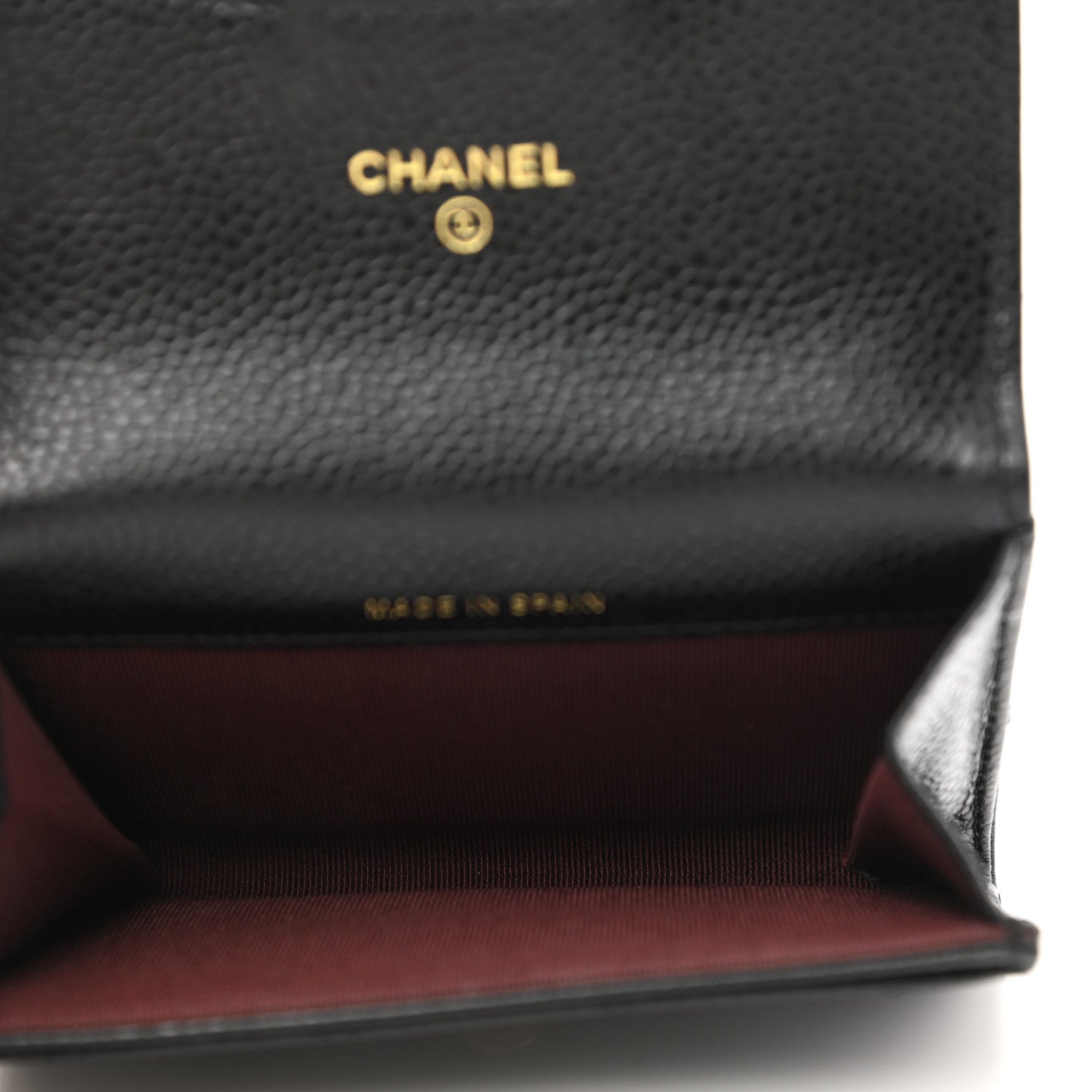 Chanel Caviar Quilted Flap Card Holder Wallet Black 6 of 10