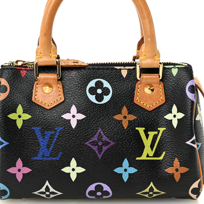Louis Vuitton Monogram Multicolor Mini Sac HL Speedy Black 7 of 10