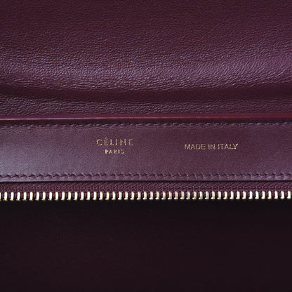 Celine Satin Baby Grained Calfskin Small Tri-Color Trapeze Carmin 5 of 8