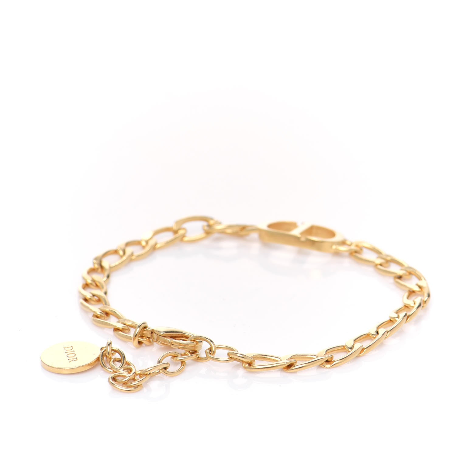 Christian Dior Metal Petit CD Chain Bracelet Gold 3 of 3