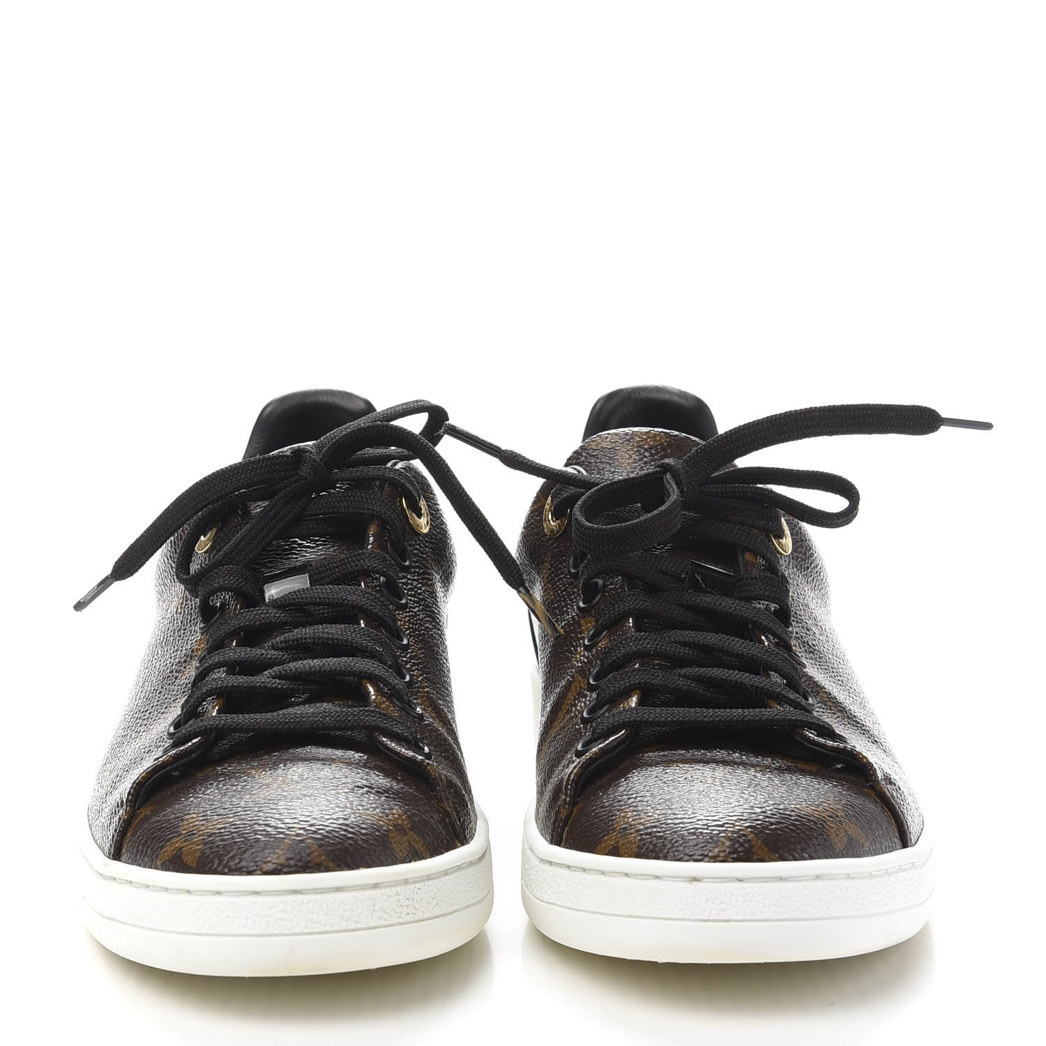 Louis Vuitton Patent Monogram Frontrow Sneakers 38 2 of 10