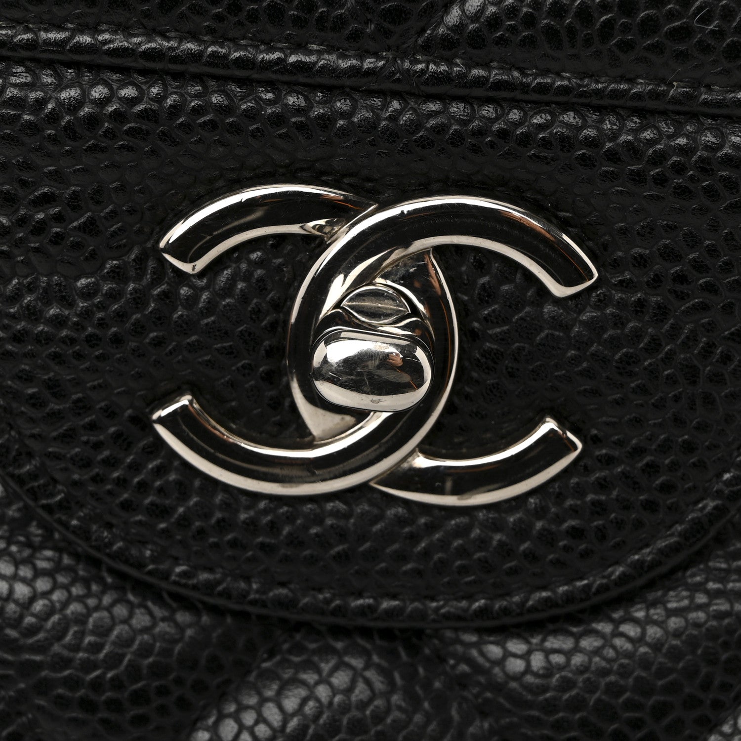 Chanel Caviar Quilted Jumbo Double Flap Black 12 of 14