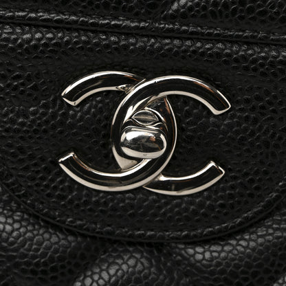 Chanel Caviar Quilted Jumbo Double Flap Black 12 of 14
