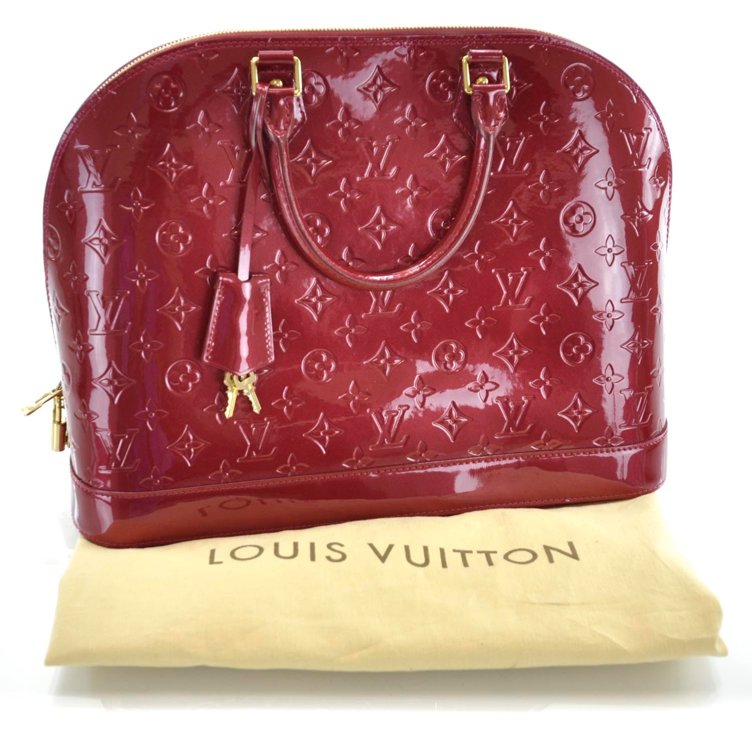 Louis Vuitton Vernis Alma GM Pomme D'Amour 3 of 9