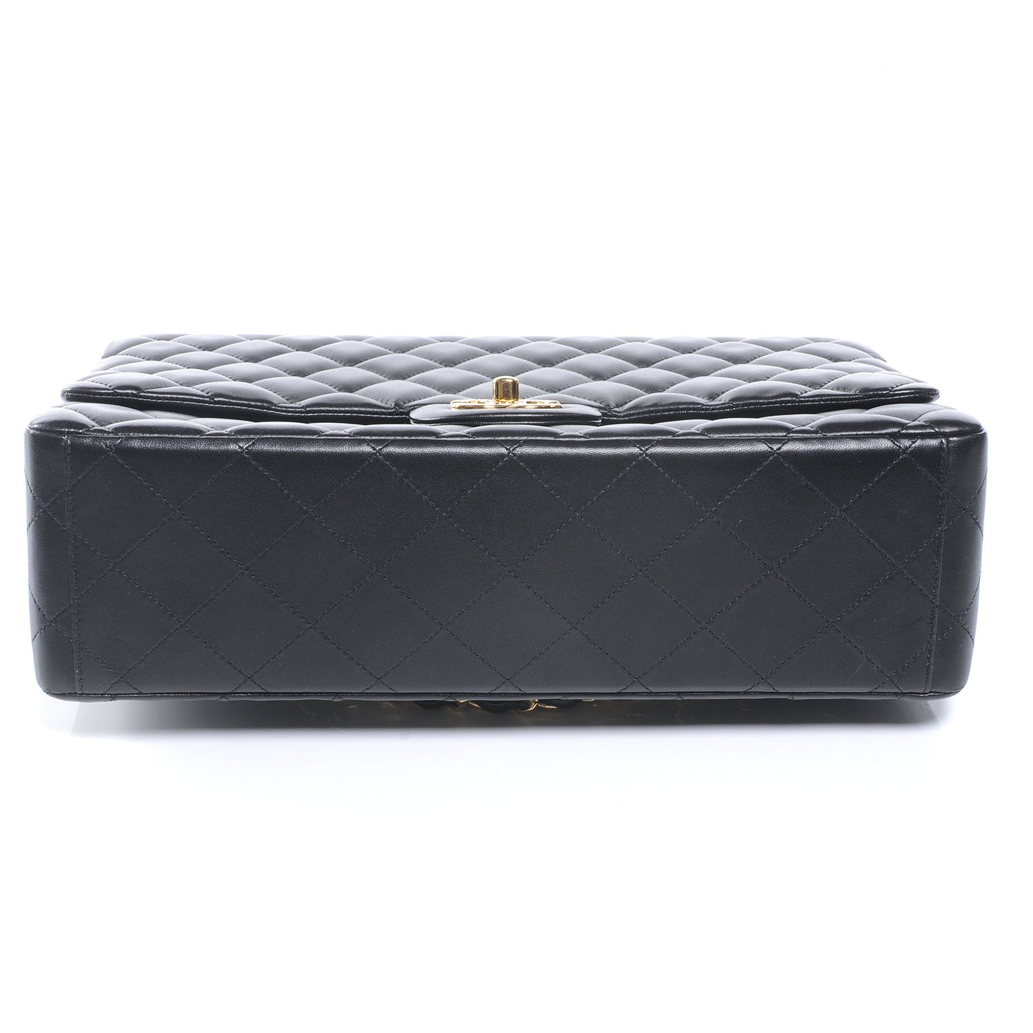 Chanel Lambskin Quilted Maxi Double Flap Black 5 of 9