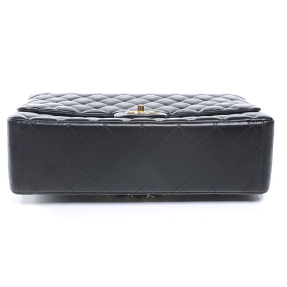 Chanel Lambskin Quilted Maxi Double Flap Black 5 of 9