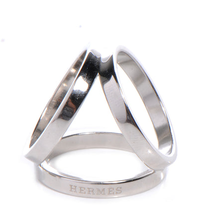 Hermes Palladium Trio Scarf Ring 1 of 5